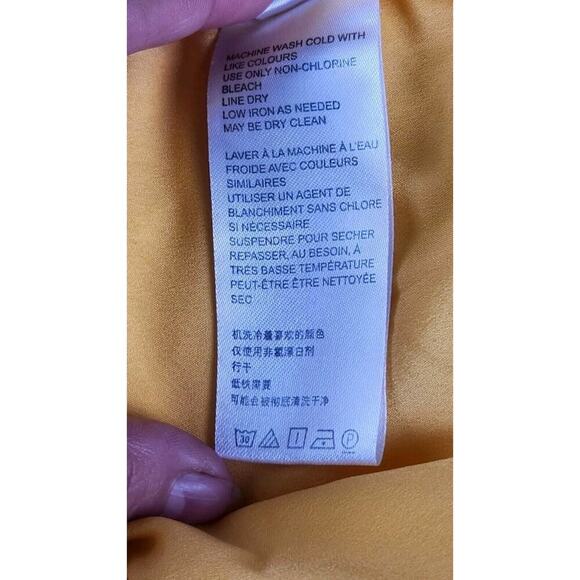 Urban Outfitters Romper Womens Medium Yellow Cleo Embroidered‎ Tie-Back Smocked - Picture 7 of 8